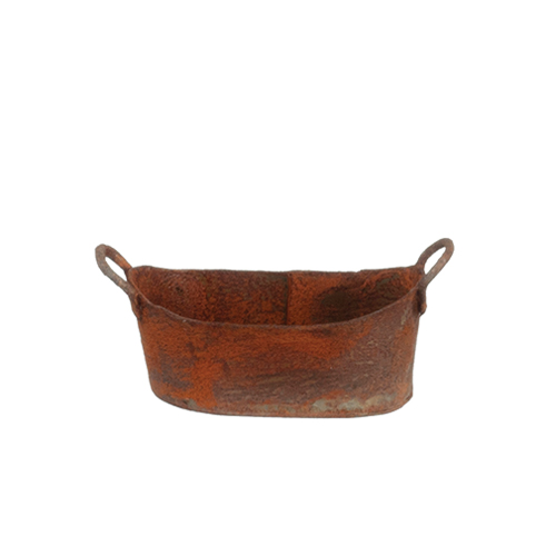 Small Oval Washtub/Rusted